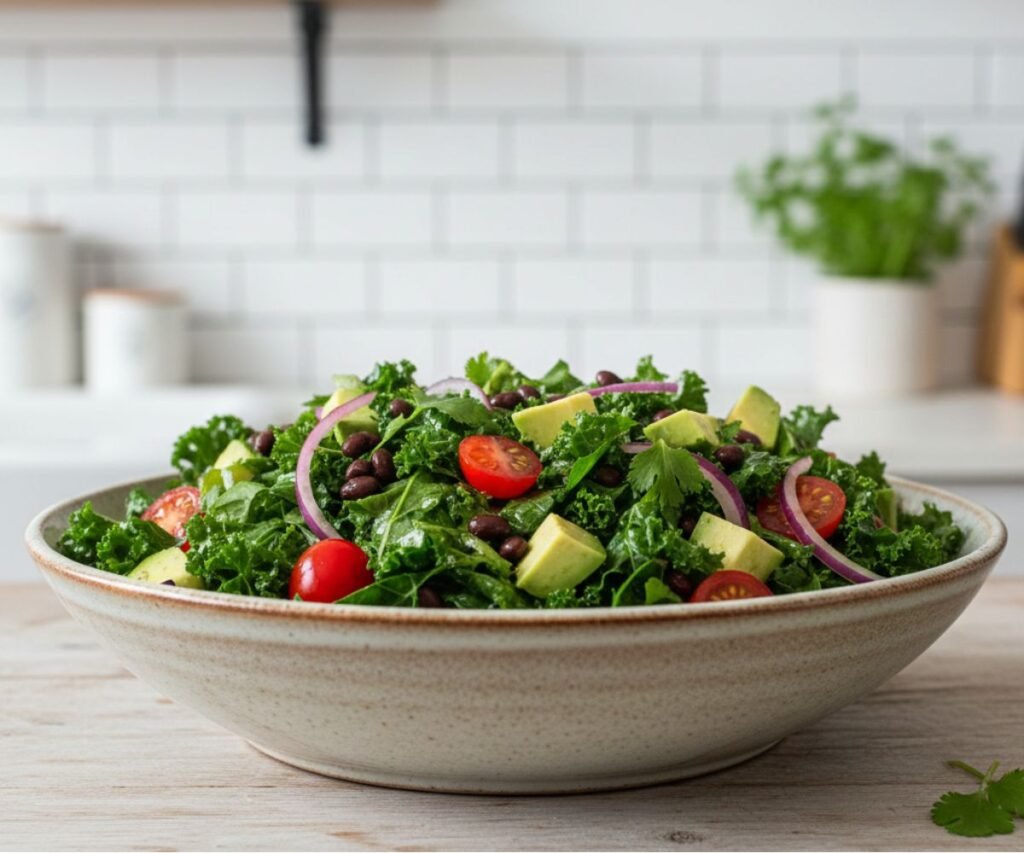 kale black bean salad recipe! Easy, Healthy & High-Protein Kale Black Bean Salad Recipe