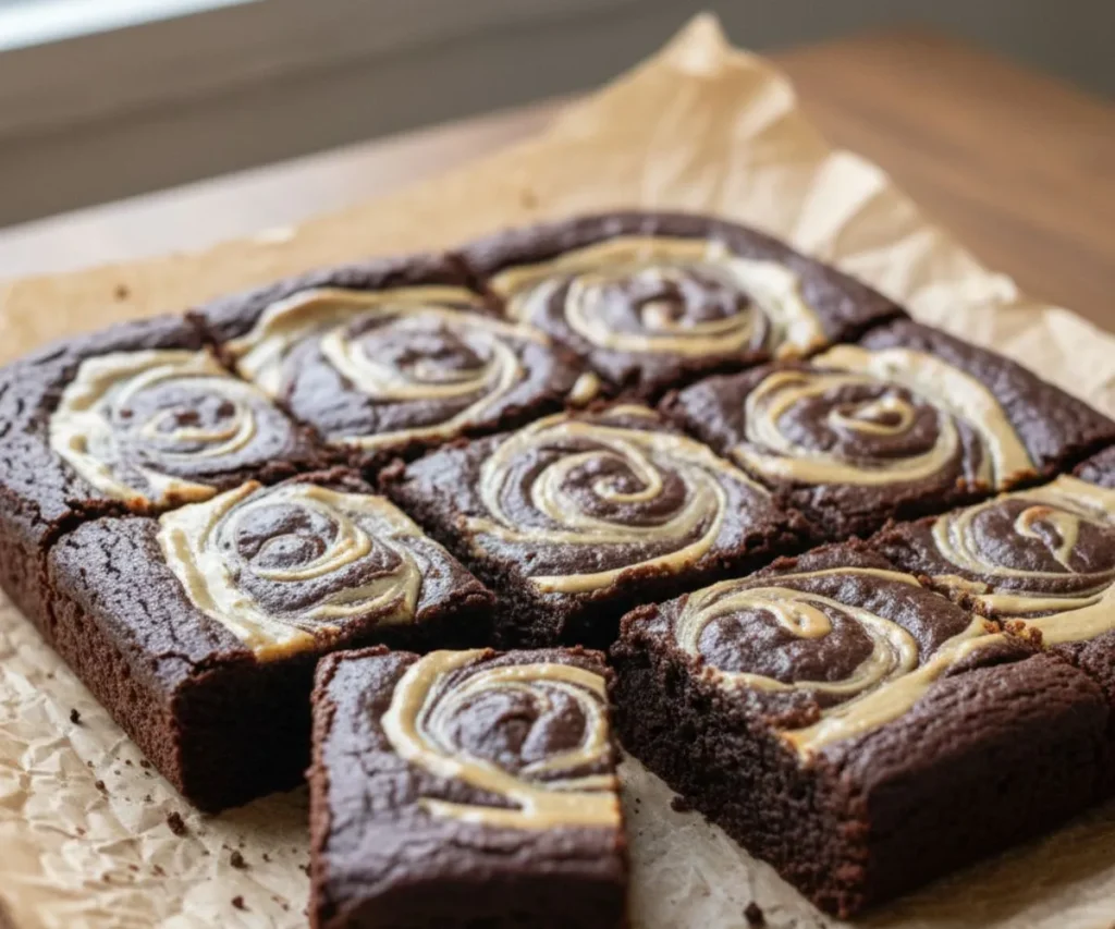 Tahini brownies showing sweet way to use tahini